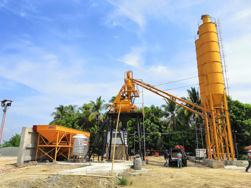 AJ-35 stationary concrete batching plant Philippines