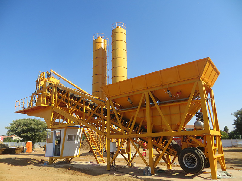 Mobile Type Concrete Batch Plant