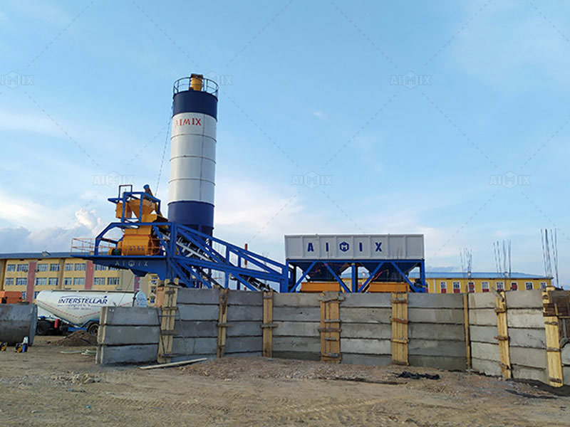 AJY 35 Mobile Batching Plant in Uzbekistan