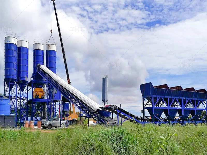 concrete mix and batching plant