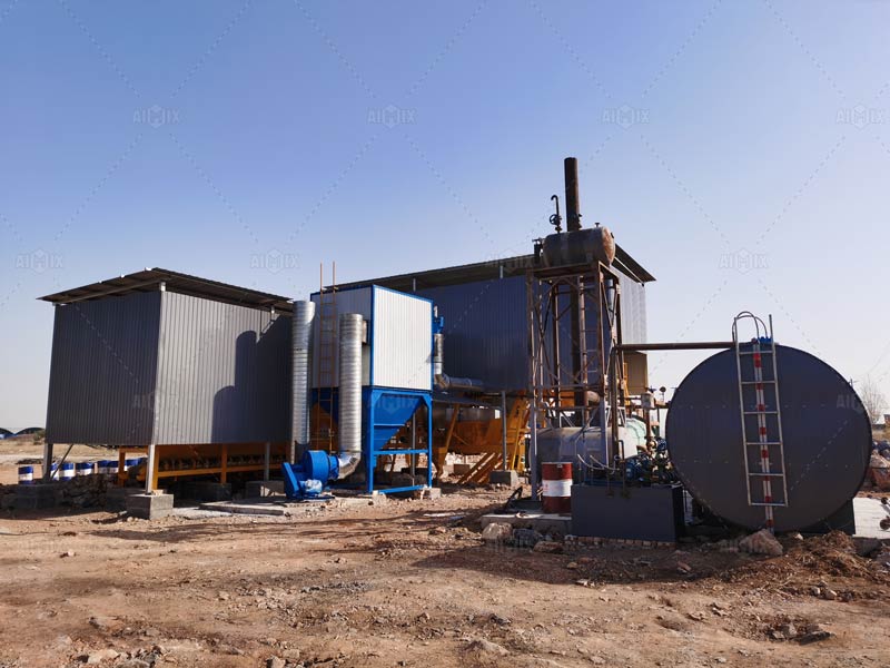 the asphalt drum mix plant