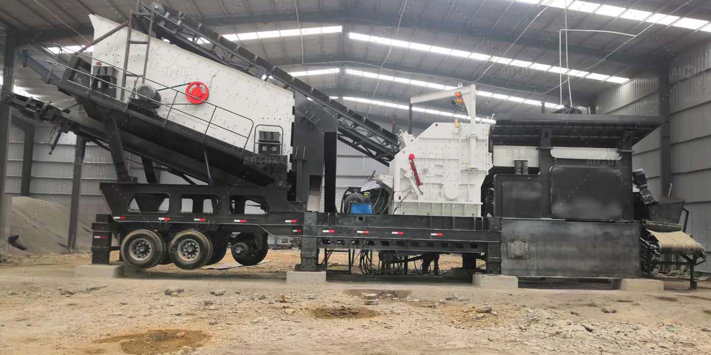 tire-type mobile impact crusher