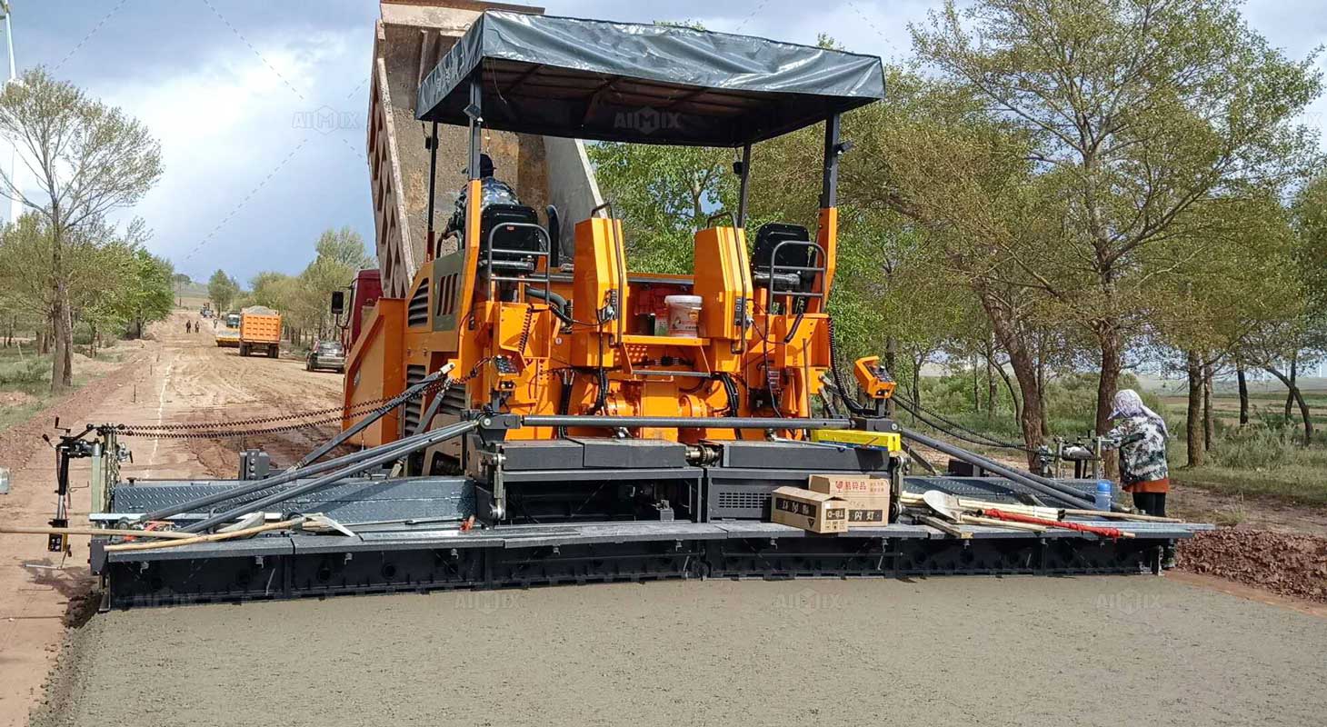 concrete paving machine