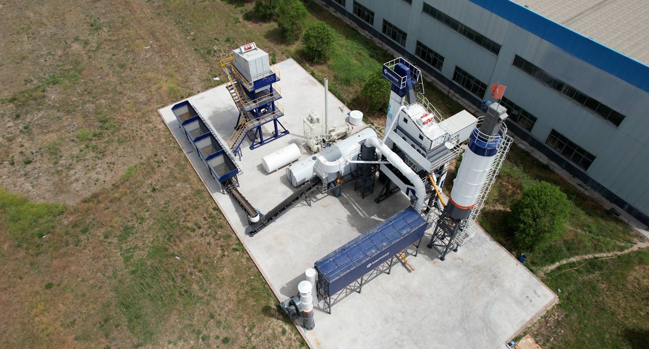 Macroad asphalt mixer plant  for sale machinery in the factory