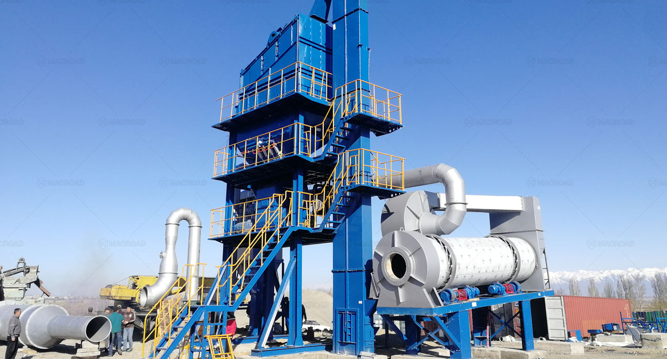 ALQ60 Batch Mix type small portable asphalt Plant in Kyrgyzstan