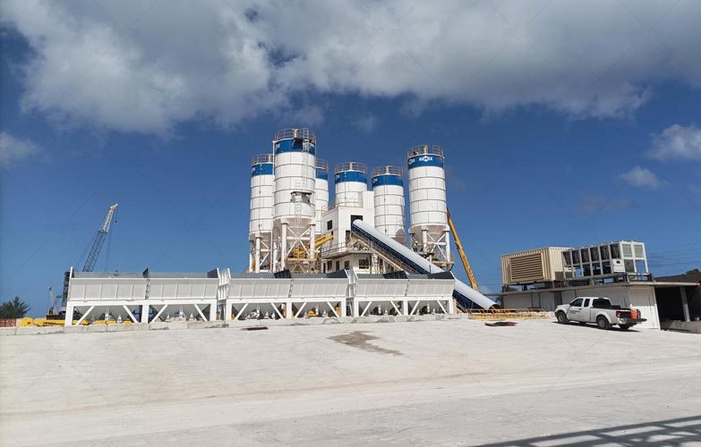 Stationary Concrete Plant for US Government Projects