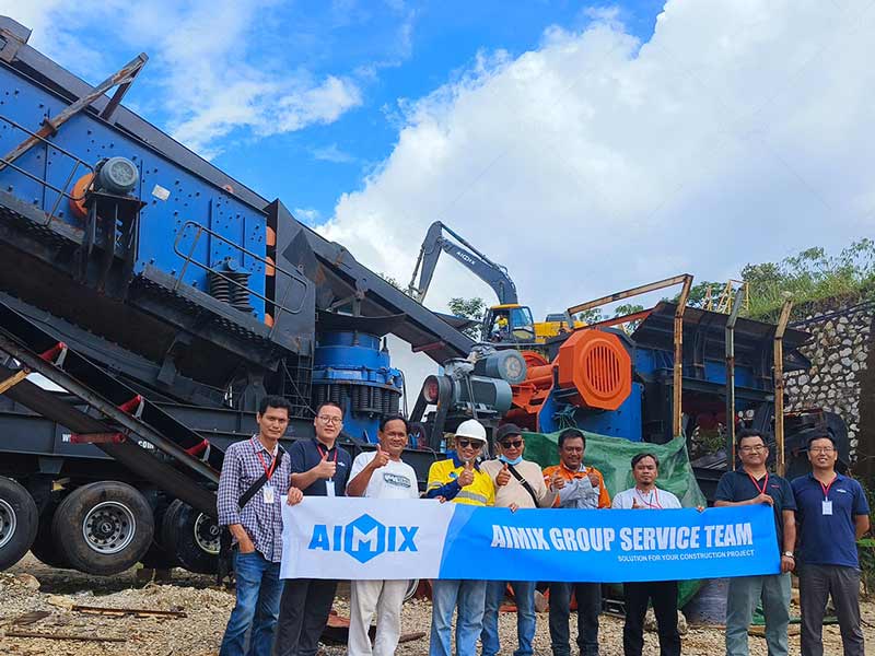100tph Wheeled 4-in-1 Mobile Crusher Plant in Sukabumi, indonesia