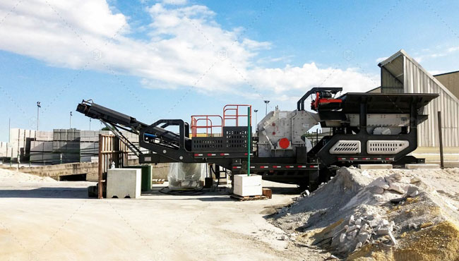 Andamine Mobile Impact Crushing Plant for Road and Bridge Construction