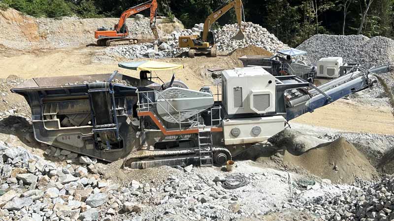 Andamine Mobile Jaw Crushing Plant For Construction Waste Recycling